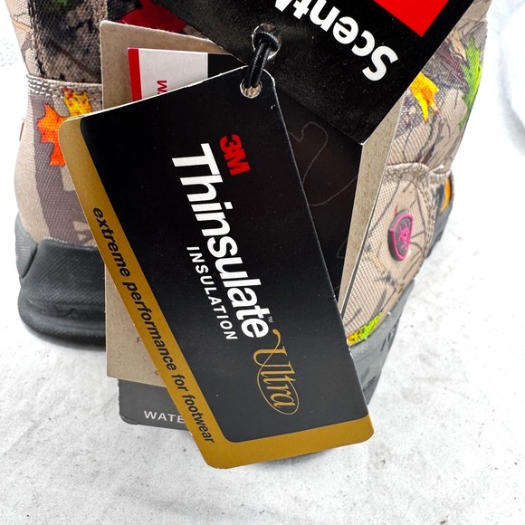 NEW Ariat Hot Leaf 7 Waterproof 400 Gram Hunting Boots Womens 11B Camo Scentmask - Picture 3 of 16